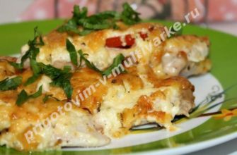 Рецепт отбивных из курицы с сыром и помидорами
