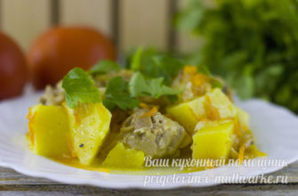 Жаркое из курицы с картошкой